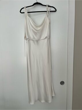 Jenny Yoo Satin Slip Midi Dress, Size 8